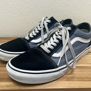 Vans Old Skool two-tone blue. Size 10.